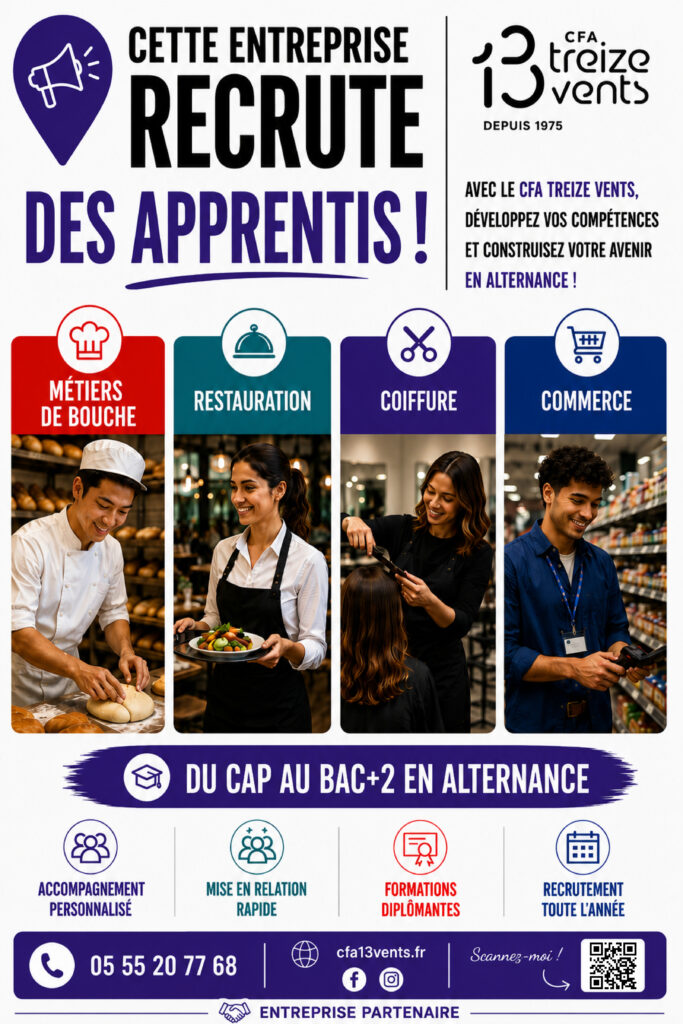 affiche recruter un alternant